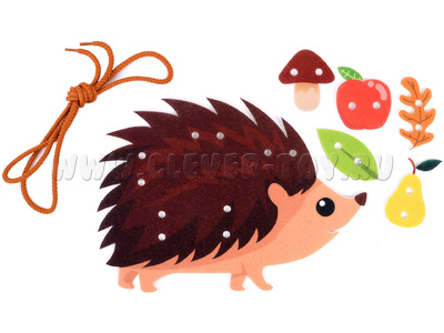 Ежик. Шнуровка (фетр)