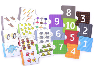 Набор магнитных карточек "Состав числа от 1 до 10"