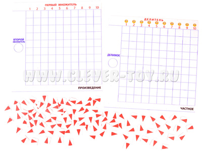 Магнитная математика Наталии Пятибратовой (курс "Школьник". Планшеты "Умножение" и "Деление")