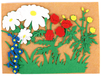 Луговые цветы с игровым полем