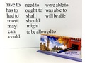 Набор магнитных карточек "Modal verbs" (маленький размер)