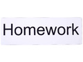 Магнитная карточка "Homework" (фон белый)