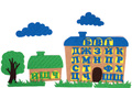 Дома для букв с буквами без игрового поля